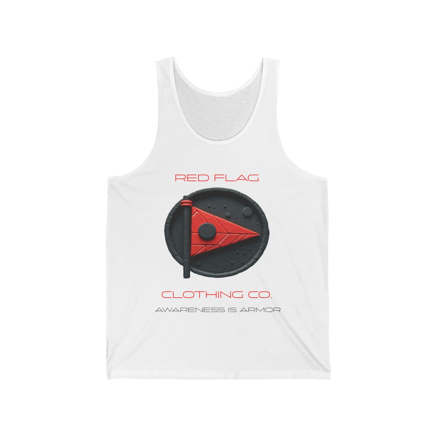 Red Flag Statement Tank - White Edition