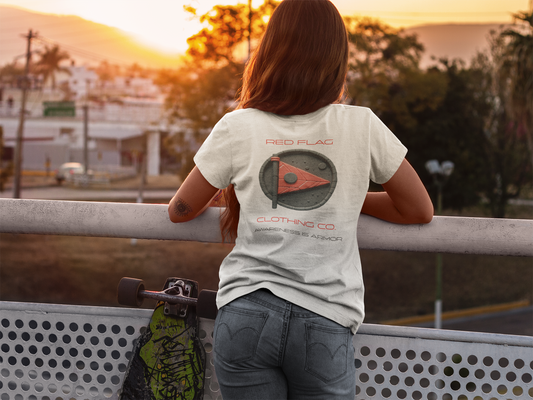 Red Flag Statement Tee - White Edition