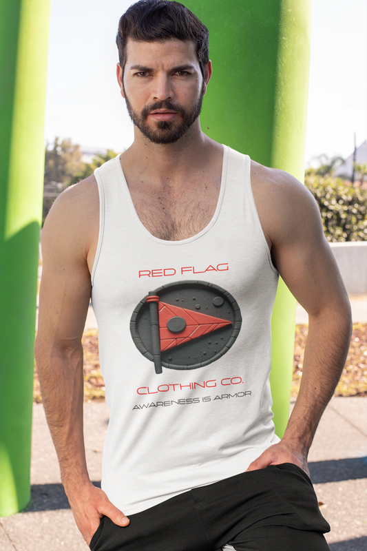 Red Flag Statement Tank - White Edition